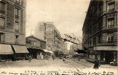 Asnières sur Seine.Rue de la Station