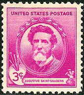 Augustus Saint-Gaudens
Issue of 1940 Augustus Saint-Gaudens 1940 Issue-3c.jpg