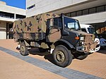 Australian Army Unimog truck with digital camouflage.JPG