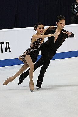 Avonley Nguyen and Vadym Kolesnik at the 2019 Junior World Championships - RD