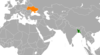 Location map for Bangladesh and Ukraine.