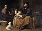 『鳥のいる聖家族』1650年頃 プラド美術館所蔵