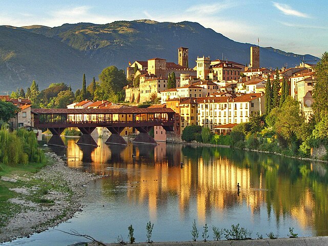 The Ponte Vecchio or Ponte degli Alpini