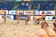 Deutsch: Beachhandball Europameisterschaften 2019 (Beach handball Euro); Tag 6: 7. Juli 2019 – Spiel um Platz Drei, Frauen, Kroatien-Niederlande 0:2 (14:23, 20:22) English: Beach handball Euro; Day 6: 7 July 2019 – Women's Bronze Medal Match – Croatia-Netherlands 0:2 (14:23, 20:22)