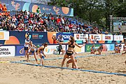 Deutsch: Beachhandball Europameisterschaften 2019 (Beach handball Euro); Tag 6: 7. Juli 2019 – Spiel um Platz Drei, Frauen, Kroatien-Niederlande 0:2 (14:23, 20:22) English: Beach handball Euro; Day 6: 7 July 2019 – Women's Bronze Medal Match – Croatia-Netherlands 0:2 (14:23, 20:22)