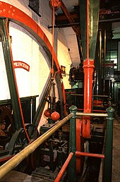 Princess, the mill's beam engine Beam engine Princess - geograph.org.uk - 770642.jpg