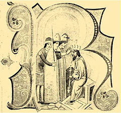 The coronation of Béla IV King of Hungary