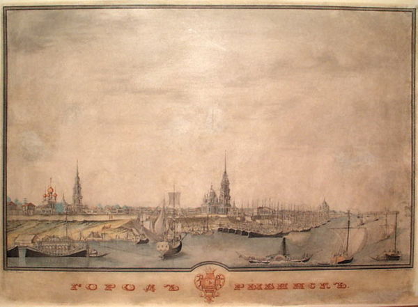 General view of Rybinsk in the 1820s