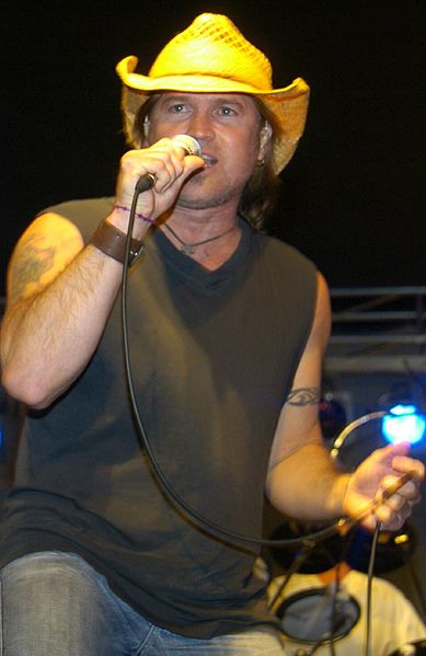 Cyrus singing at the Spirit of America tour, October 2005
