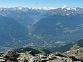 View from North (Vermoispitze) with mountains