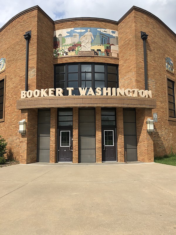 Original building, Booker T. Washington High School in Tulsa, Oklahoma.