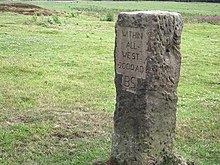 One of the boundary stones erected in 2000 to celebrate the Millennium Boundary Stone - geograph.org.uk - 2503885.jpg