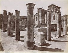 Giacomo Brogi tarafından İsis Tapınağı, yaklaşık.  1870, b.  5038.