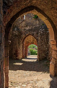 Gates of the Gatehouse Upper bailey Rötteln Castle Lörrach Germany