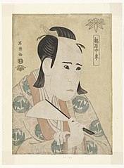 Ichikawa Yaozō III as Hachiman Tarō Minamoto no Yoshiie