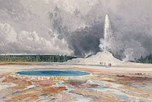 Castle Geyser, Yellowstone National Park Castle Geyser, Yellowstone, 1874.jpg