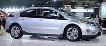 The 2012 Chevrolet Volt fitted with a low emissions package qualified in California for the US$1,500 CVRP rebate and had free access to high-occupancy vehicle lanes. Chevrolet Volt WAS 2011 946.JPG