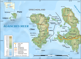 Topografische Karte des Regionalbezirks