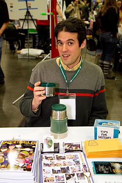 Chris Baldwin of Spacetrawler, at Stumptown Comics Fest, on April 28, 2012.jpg