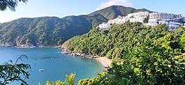 Chung Hom Kok Beach. Ma Kong Shan is visible from the back