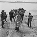 Churchill on the east bank of the Rhine, south of Wesel. 25 March 1945