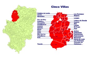 Ubicación de Cinco Villas