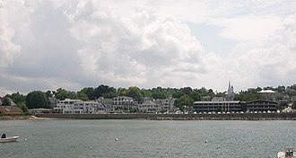 Waterfront of Plymouth Center Cityscape of Plymouth, MA.JPG