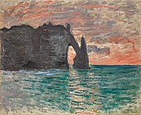 Etretrat, Sunset Claude Monet - Etretat, Coucher de Soleil.jpg