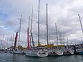 Cowes Yacht Haven, Cowes, Isle of Wight seen during Cowes Week on Tuesday of the event.