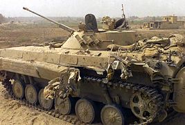 BMP-2 irakien détruit pendant l'offensive.