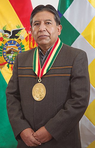 <span class="mw-page-title-main">David Choquehuanca</span> Vice president of Bolivia since 2020