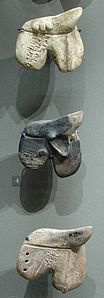 Fetges de pedra, models per aprendre hepatoscòpia. Mari, Museu del Louvre