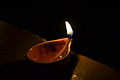 Diya, a traditional oil lamp, was the symbol of the party