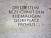 Dresden Prohlis Memorial Palitzschdenkmal 1988 Rückseite Dieser Stein bezeichnet den ehemaligen Dorfplatz Prohlis.jpg