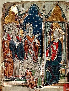 Edward I and clerics. Eduard1 biskupove.jpg