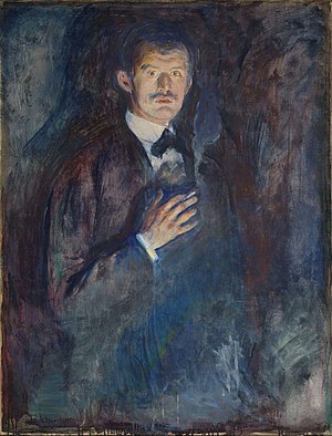 Selbstbildnis mit Zigarette (Edvard Munch)