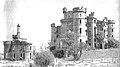 The ruins of Eglinton castle in 1965.