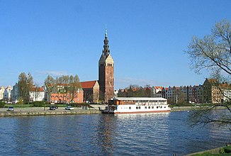 Der Elbląg in Elbląg