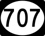 Highway 707 marker