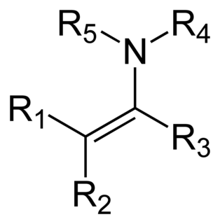 Enamine class of chemical compounds