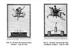 Aerostatische Figuren: Minerva, Reiter (1795)