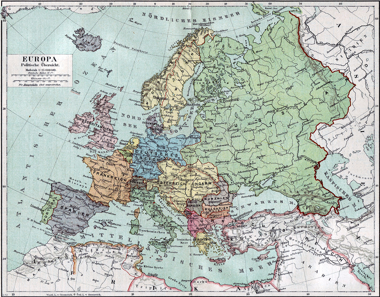 Euratlas Periodis Web - carte de l'Europe en 1900