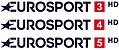 Eurosport 3-4-5 kanal logoları.