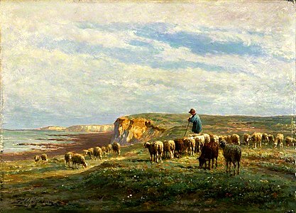 Troupeau de moutons, Manchester Art Gallery.