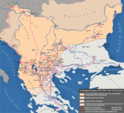 A map of the Bulgarian Empire in the late 10th and early 11th centuries