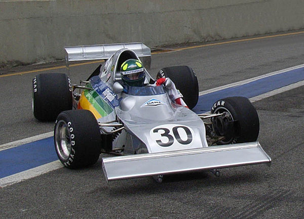 Wilson Fittipaldi in Copersucar-Fittipaldi's radical first car, restored in 2004 after being destroyed on its debut in 1975.