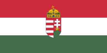 Bendera Hungary Pertama setelah merdeka dari Austria-Hungary.