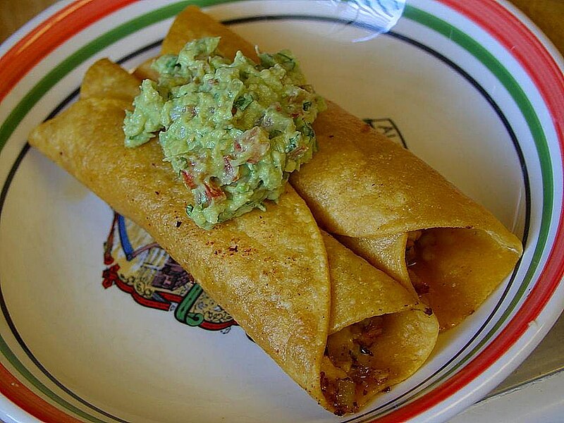 File:Flautas guacamole tortillas.jpg