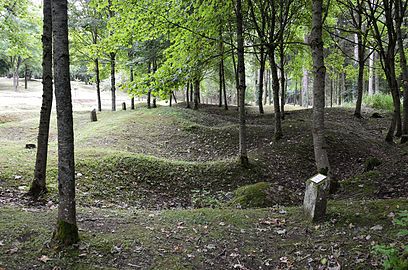 L'emplacement du village détruit de Fleury (Meuse)