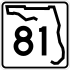 Markierung der State Road 81